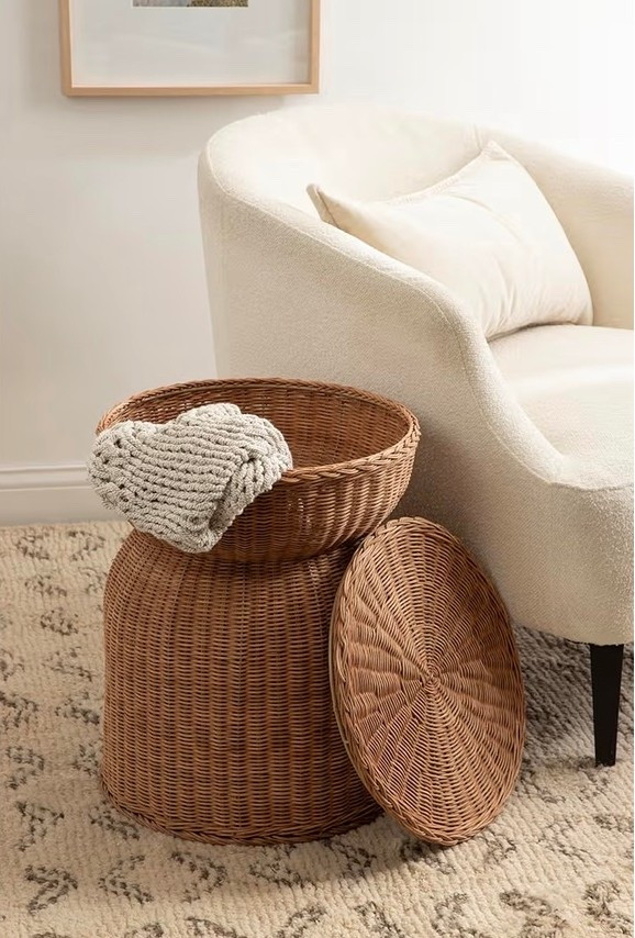 Woven Rattan Round Storage Side Table

#LTKHome #LTKSaleAlert