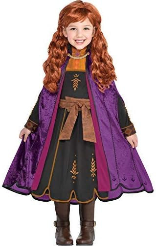 Party City Anna Act 2 Halloween Costume for Girls, Frozen 2, Includes Dress and Cape | Amazon (US)