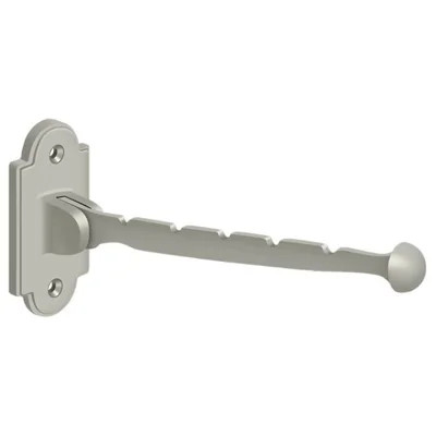 Alverta Valet Hook; 7" Projection; Satin Nickel Finish | Wayfair North America