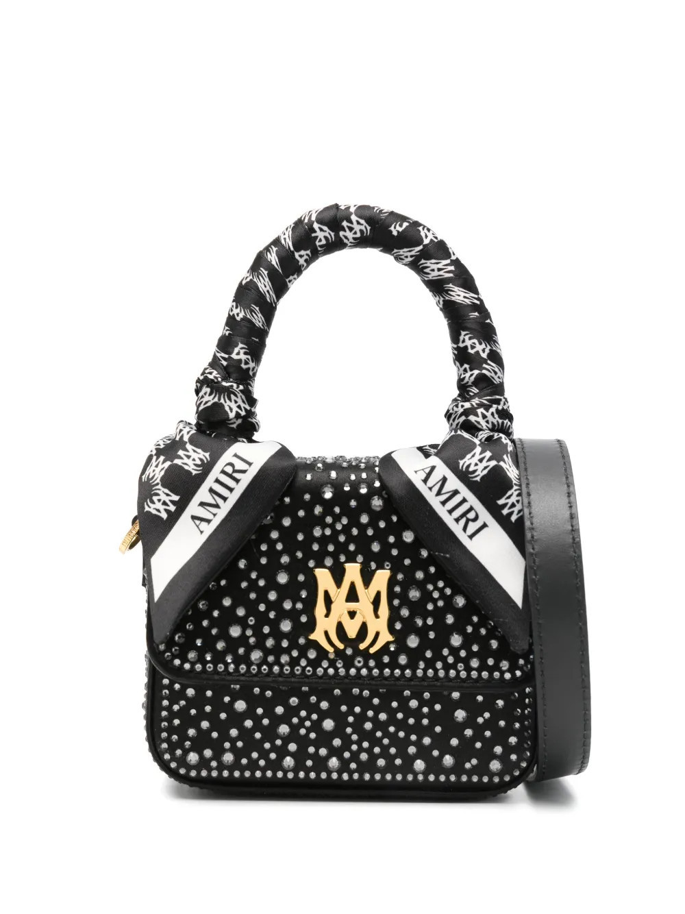 AMIRI rhinestone-embellished mini bag - Black | Farfetch Global