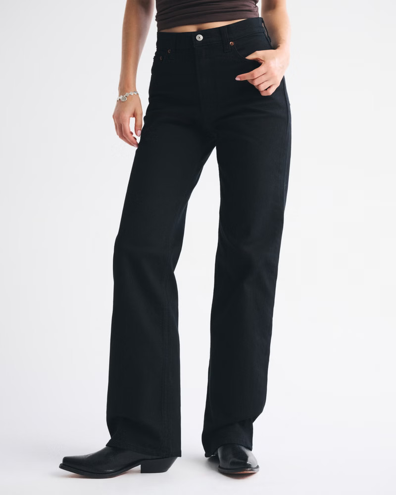 Women's High Rise 90s Relaxed Jean | Women's Bottoms | Abercrombie.com | Abercrombie & Fitch (US)