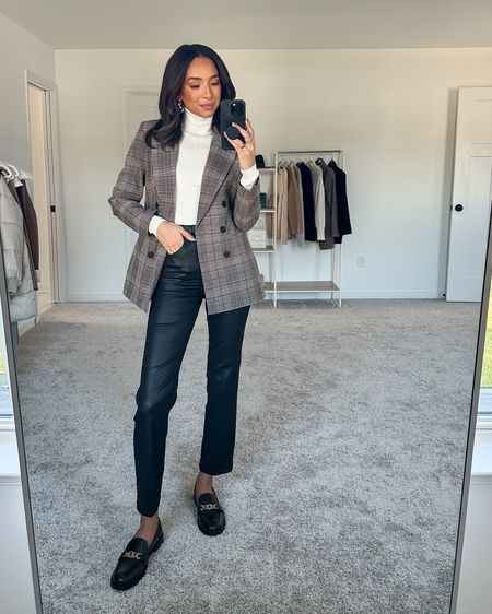 Express is 50% OFF sitewide! Size Small in plaid m blazer, XS in cream turtleneck, and 0 long in black coated jeans. Use code 1735 for $10 off $100+









Workwear
Work outfit
Business casual
Fall work outfit
Winter work outfit
Blazer outfit
Plaid blazer
Coated denim
Winter workwear
Fall workwear
Office outfit
Nena Evans 


#LTKworkwear #LTKsalealert #LTKCyberweek