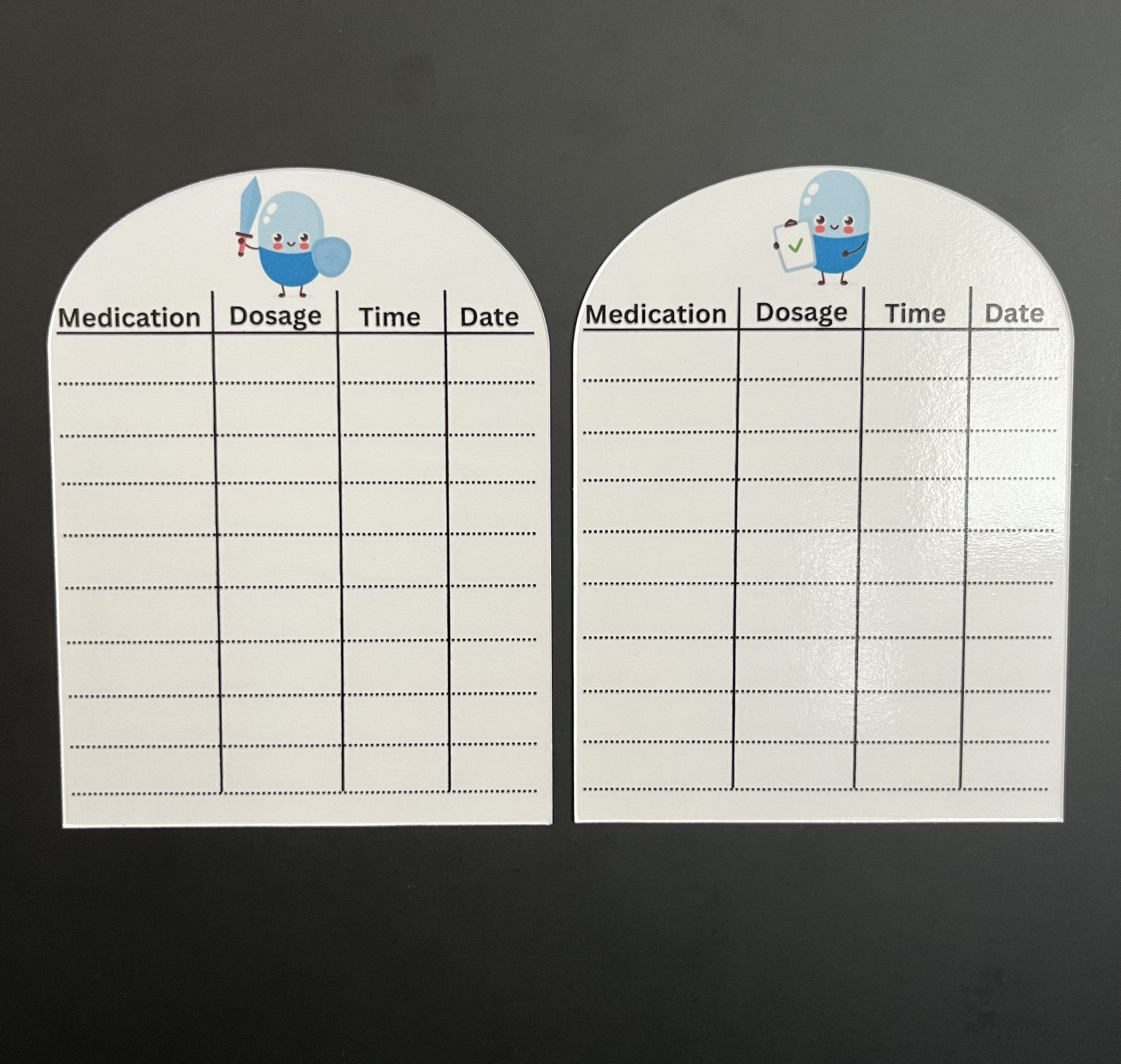 Magnetic Dry Erase Medication Tracker Set of 2 | Walmart (US)