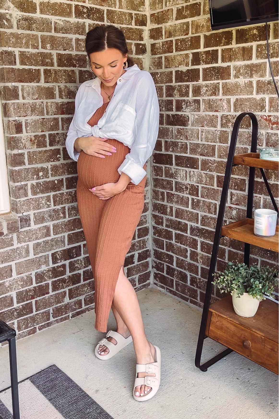 maternity / bump friendly/ amazon / slides / casual dress / summer / spring 

#LTKbump #LTKstyletip #LTKunder50