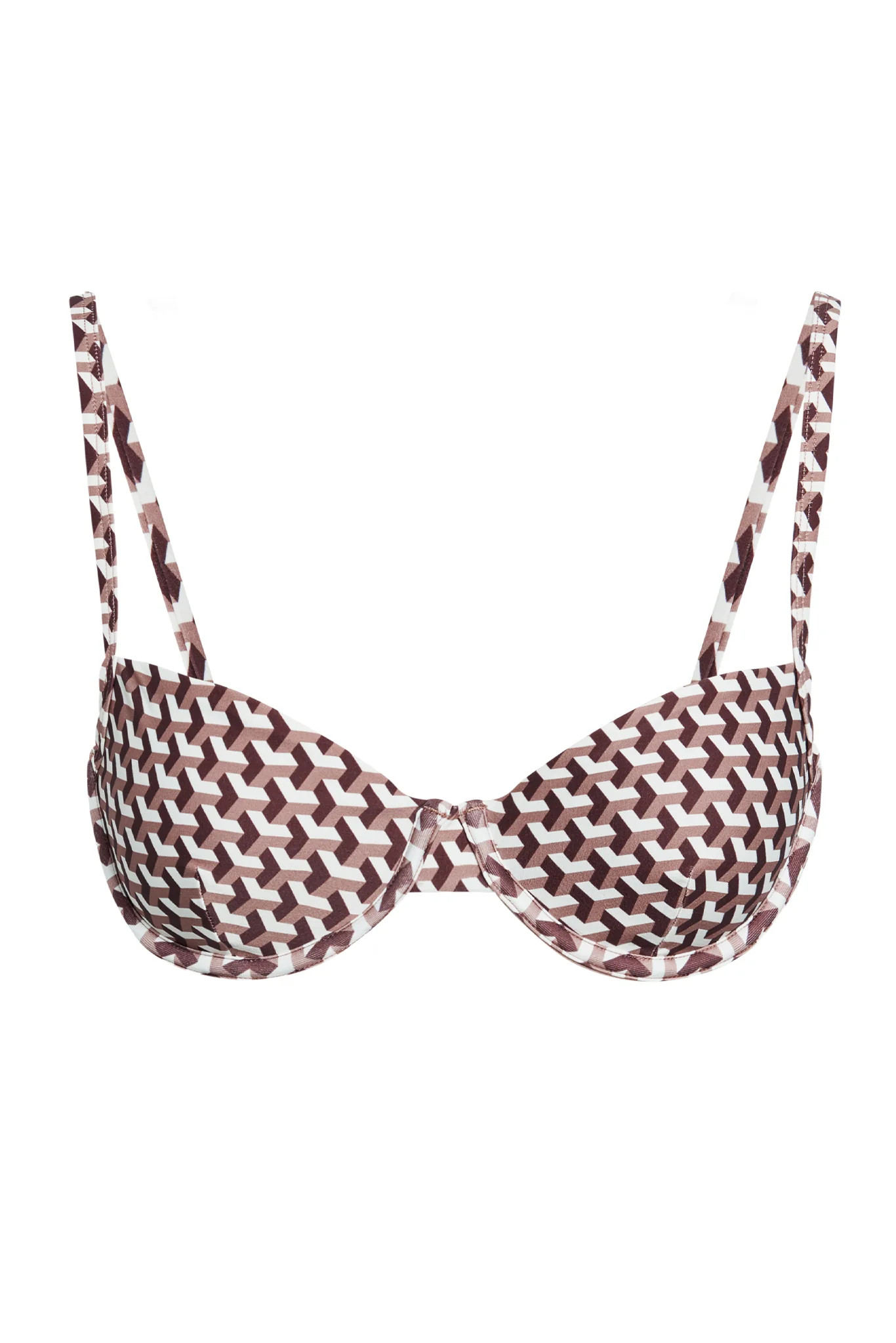 Capri Top - Husk Geo | Monday Swimwear