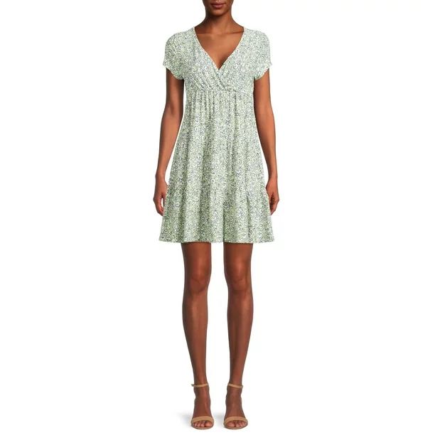 Derek Heart Juniors’ Tie Back Tiered Dress - Walmart.com | Walmart (US)