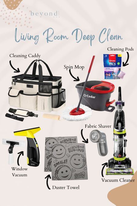 The cleaning items I used in my living room deep clean reel! 

#LTKhome