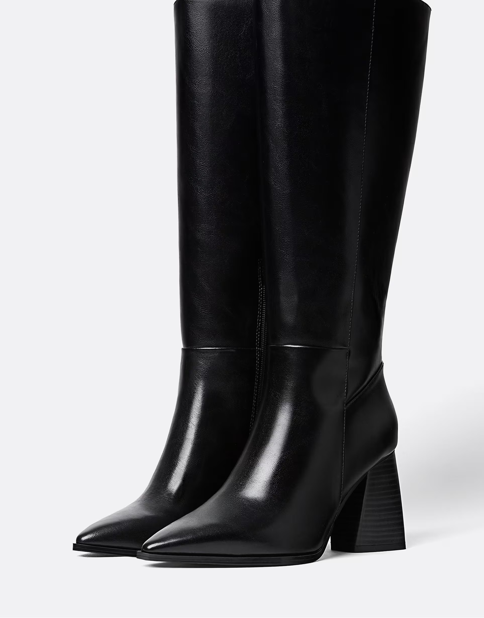 Stradivarius High-heeled boots in black | ASOS (Global)