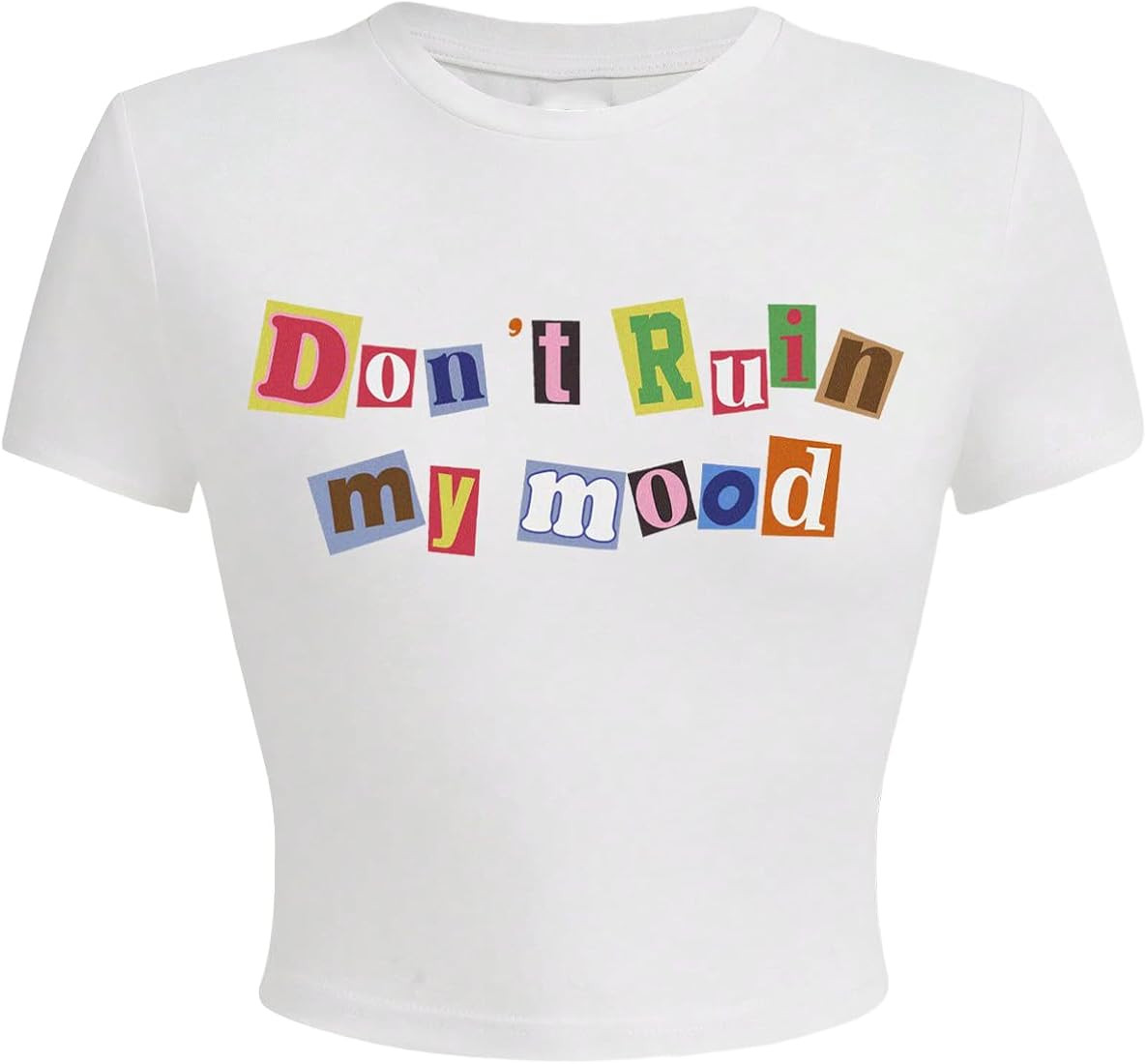 SOLY HUX Women's Y2K Graphic Crop Top Short Sleeve Sexy Cute T-Shirts Tee Crop Top | Amazon (US)