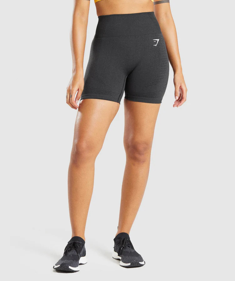 Gymshark Vital Seamless 2.0 Shorts - Black Marl | Gymshark (Global)