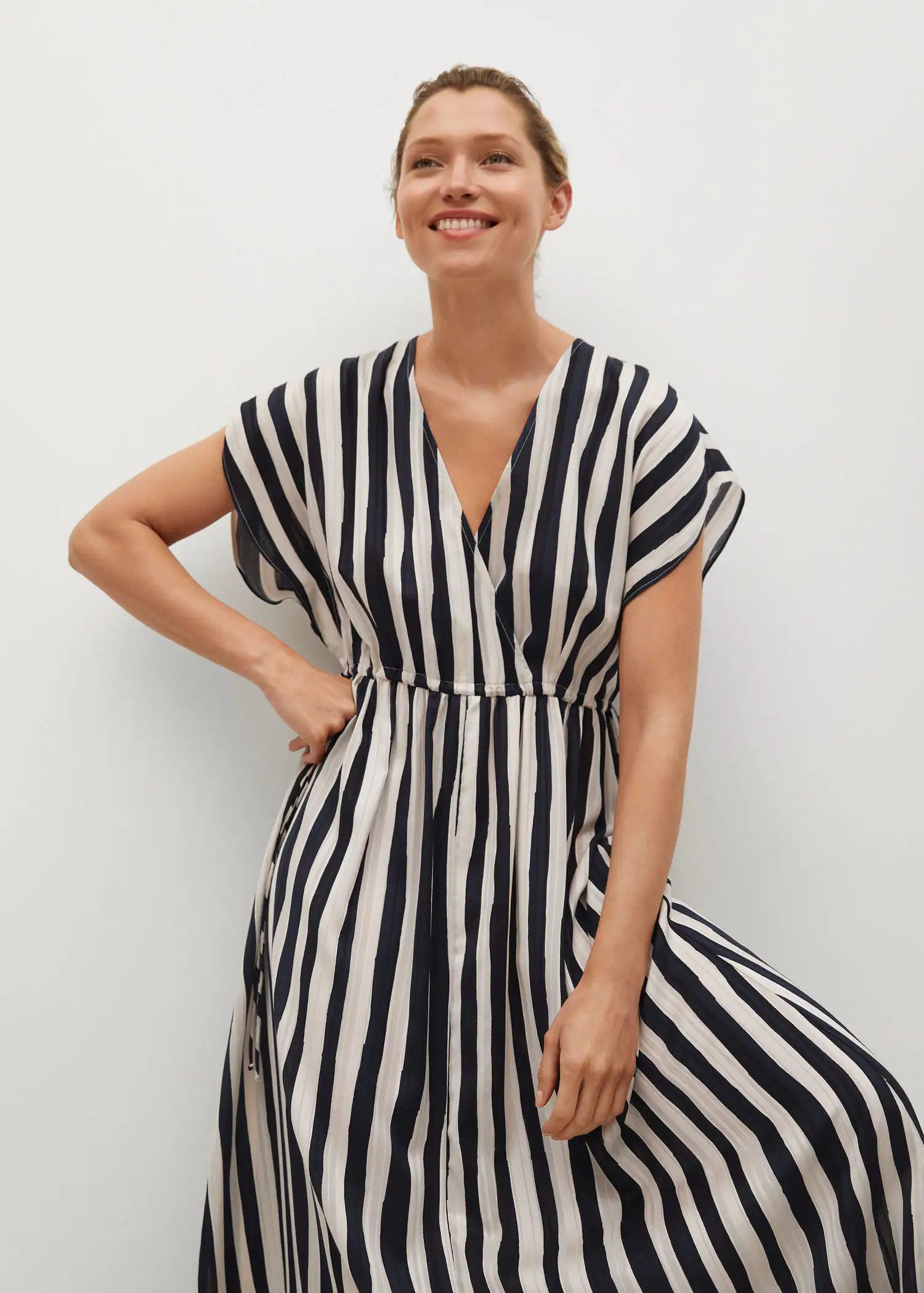Striped flared dress | MANGO (US)