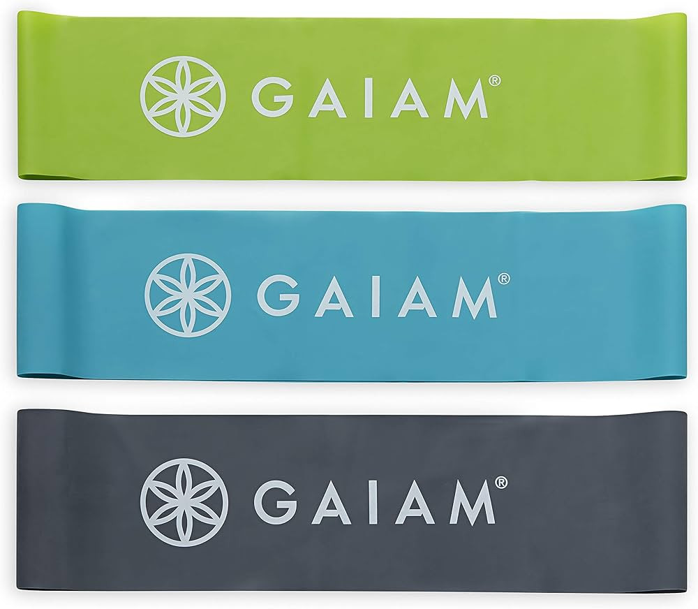 Gaiam Restore Mini Band Kit, Set of 3, Light, Medium, Heavy Lower Body Loop Resistance Bands for ... | Amazon (US)