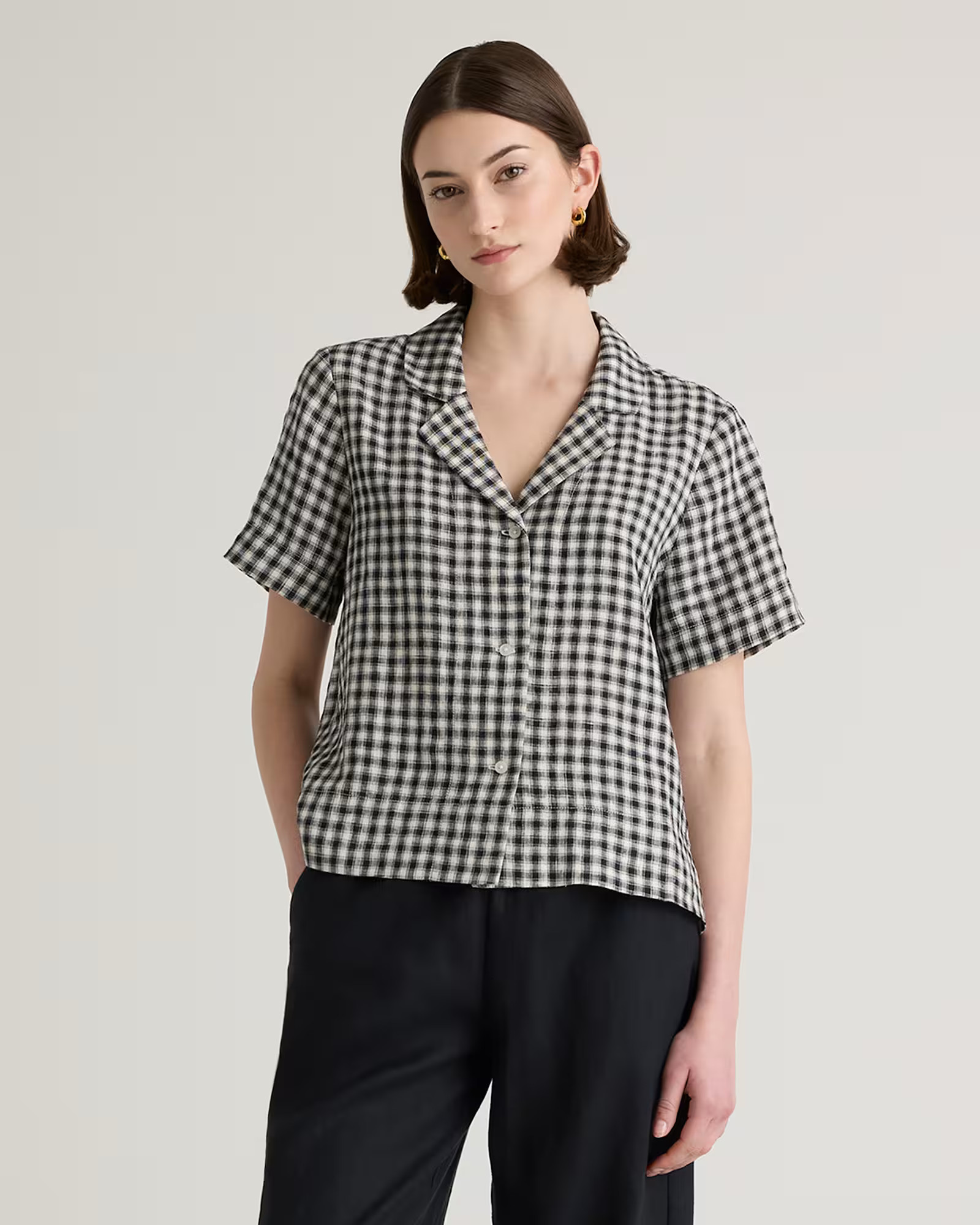 Women's 100% European Linen Short Sleeve Shirt | Quince