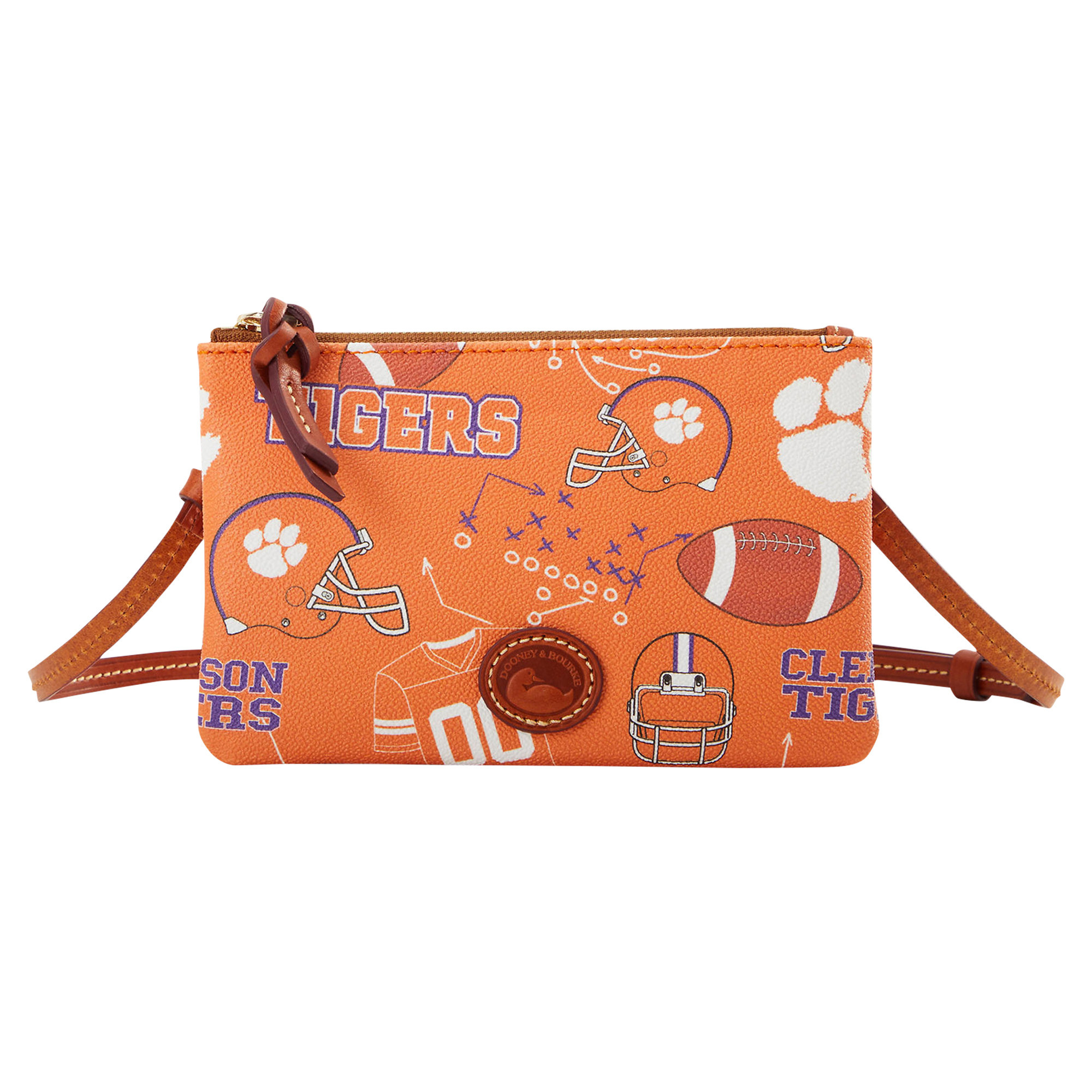 Dooney & Bourke Clemson Tigers Top Zip Crossbody Purse | Fanatics