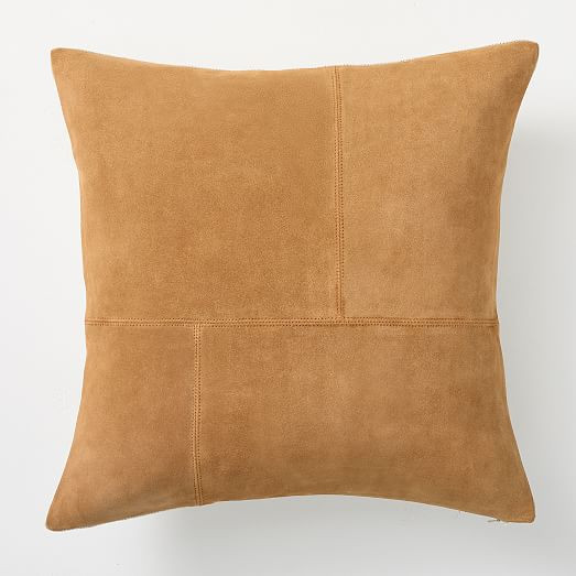 Pieced Suede Pillow Cover | West Elm (US)