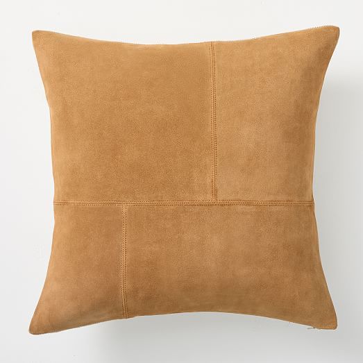 Pieced Suede Pillow Cover | West Elm (US)