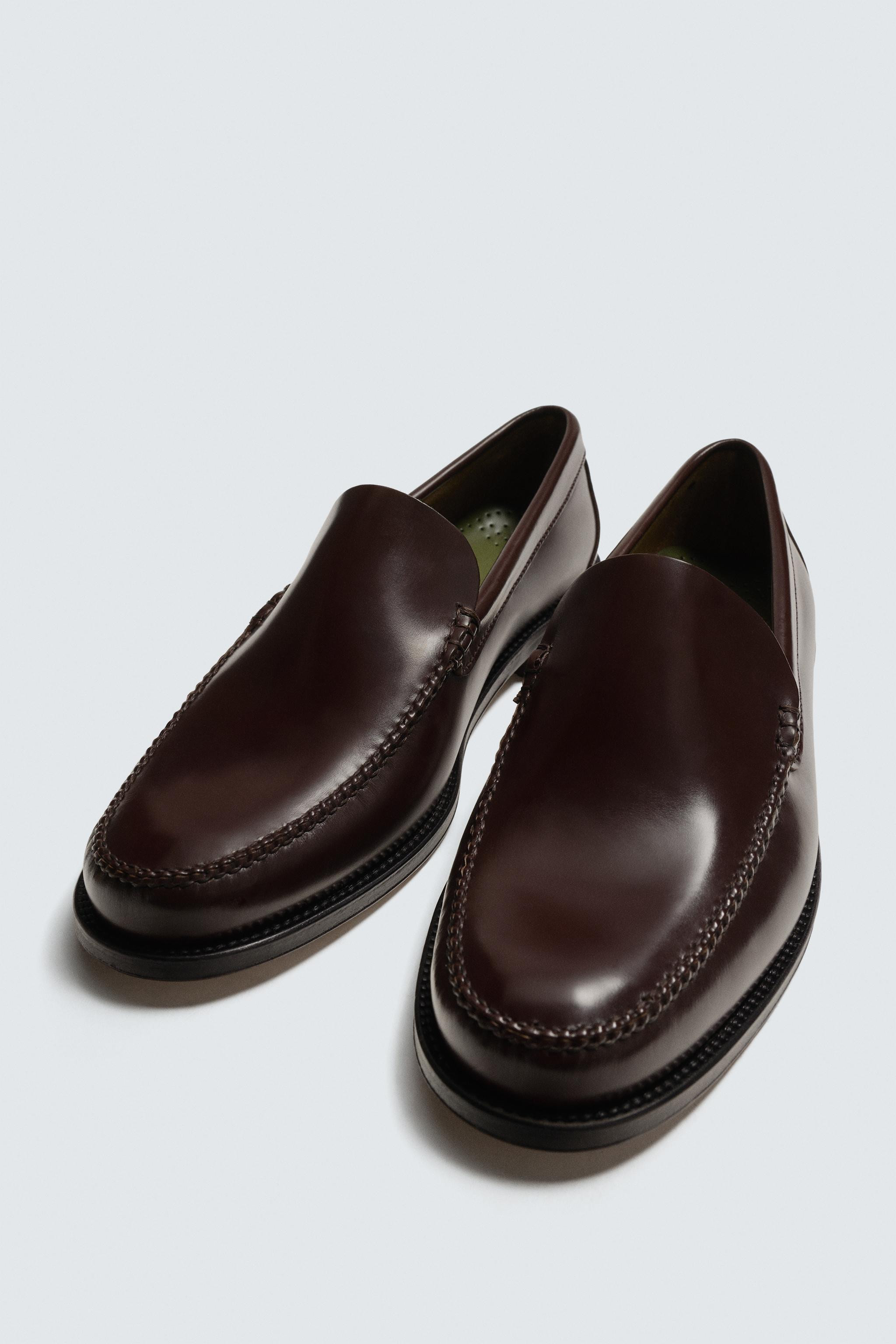 MOCASSINS EN CUIR AVEC MASQUE | Zara FR