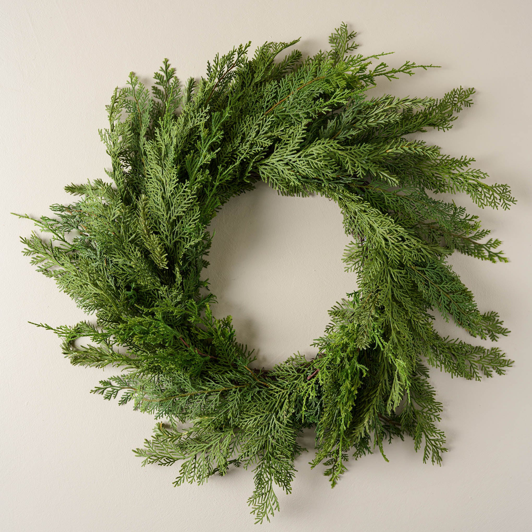 Real Touch Cedar Mix Wreath | Magnolia
