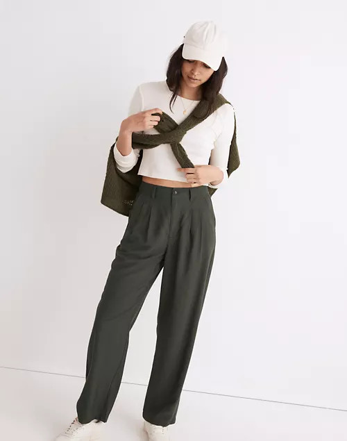 Fine Ribbed Supercrop Crewneck Long-Sleeve Tee | Madewell