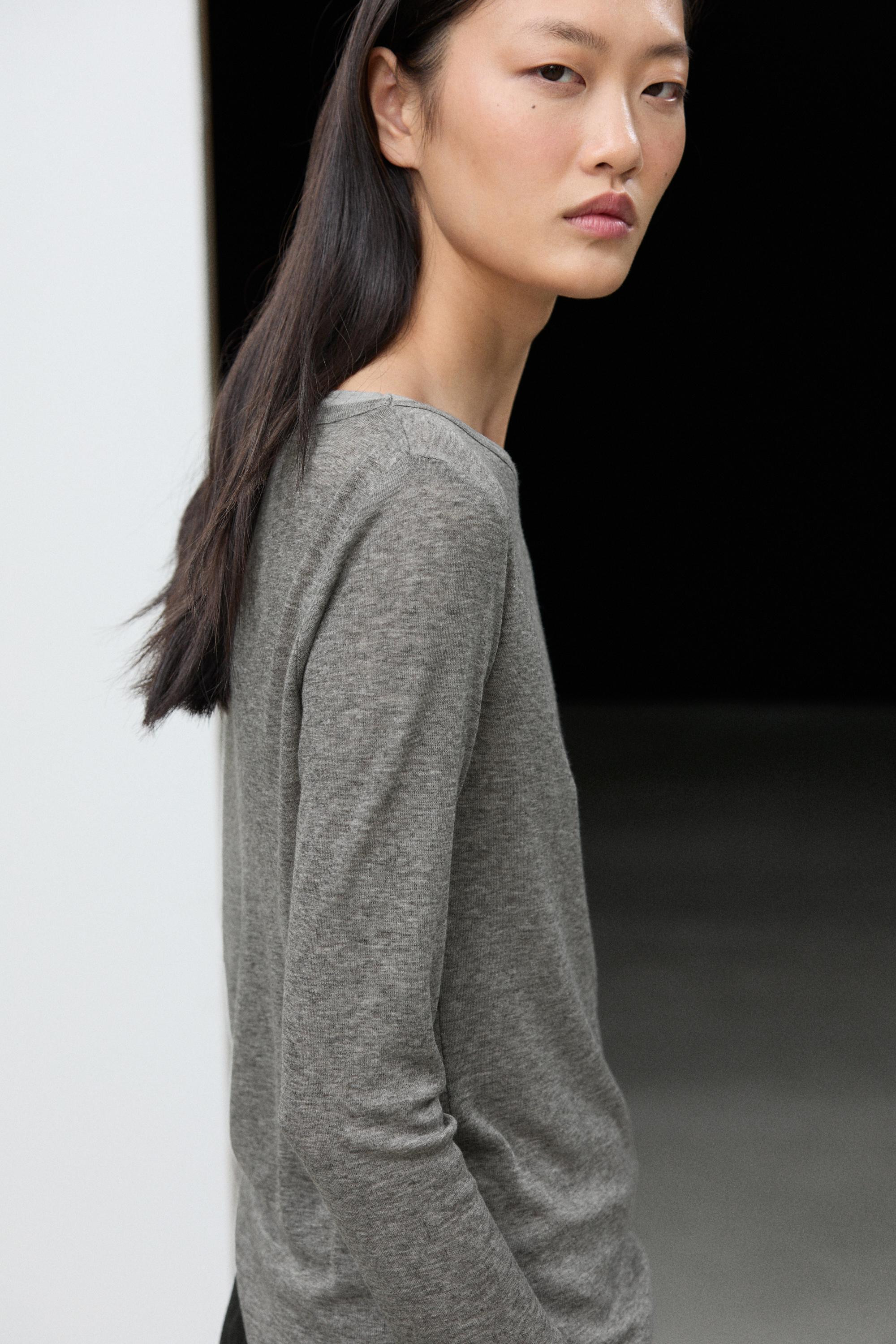 Double boat neck T-shirt | Massimo Dutti US