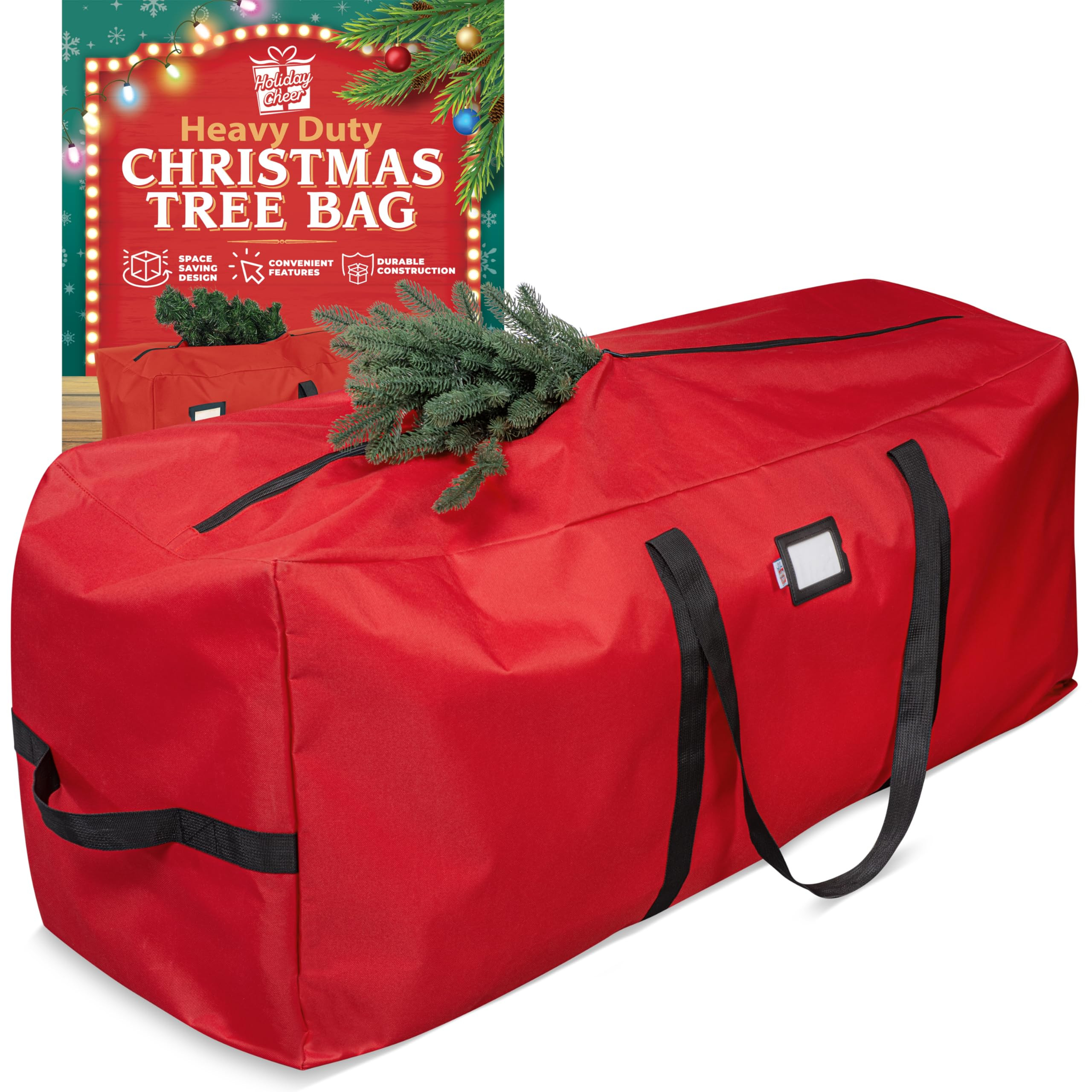 Holiday Cheer Heavy Duty Artificial Christmas Tree Storage Bag Fits Up to 9ft Tall, Waterproof wi... | Amazon (US)