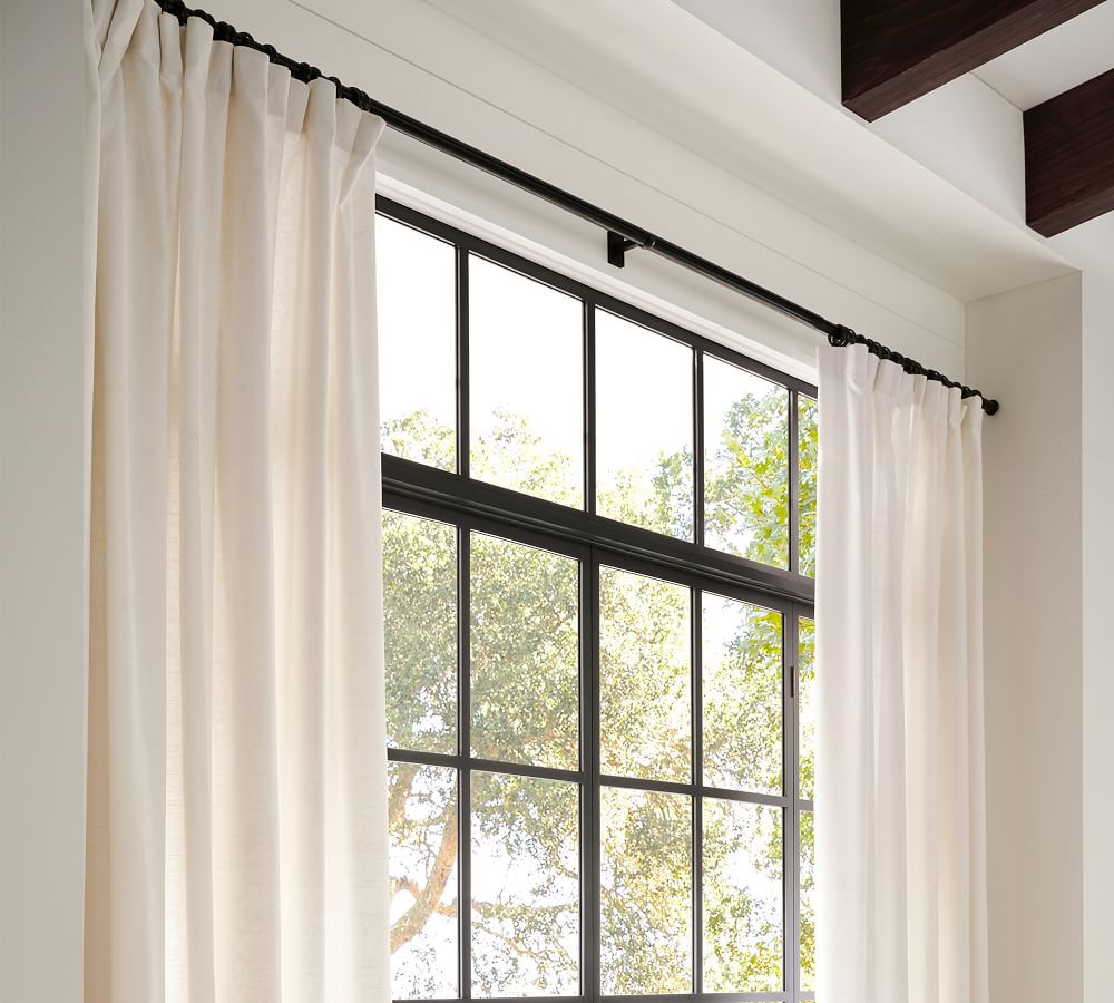 Emery Linen Curtain | Pottery Barn (US)