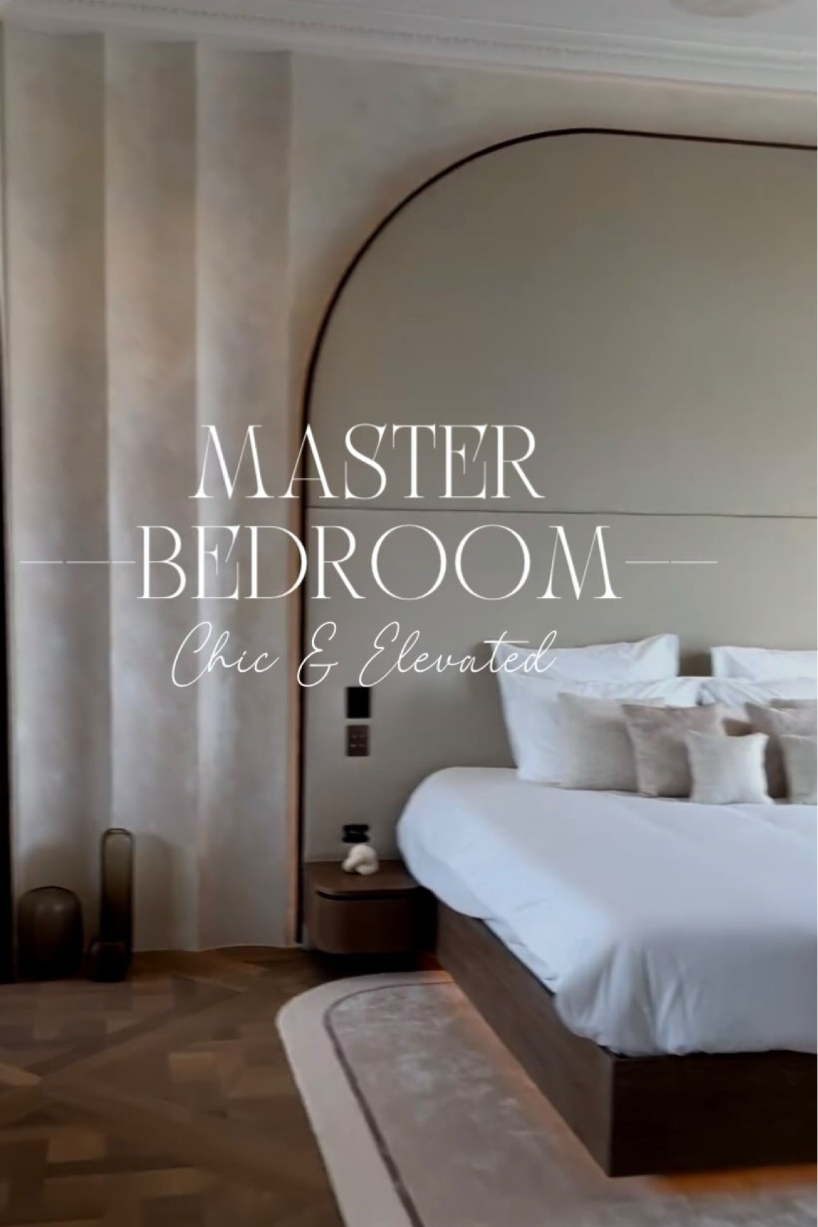 Master Bedroom of our dreams 💡✨

[📲SAVE & SHARE FOR YOUR UPCOMING PROJECT!]

Start here:👇

✨ Make the Headboard a Statement Piece: Introduce focal points such as a stylish headboard with either large artwork, or a chic upholstered wall, or simply add paneling as backdrop, ensuring each element complements the neutral palette and enhances the room’s aesthetic feel.

✨Choose a Neutral Base: Start with a palette, then go with a warm wood such as oak, beige linens, and creams for walls and larger furniture pieces to create a serene and timeless style. Choose decor pieces with organic shapes that match the palette.

✨Incorporate Natural Elements: Use natural materials or organic shapes and curves to add a chic yet softer feel to your bedroom. 

✨Focus on Layered Lighting: Combine warm ambient lighting with task and accent lighting. Use dimmable fixtures and elegant table lamps to create a cozy and versatile atmosphere. 💡

👉FOLLOW FOR MORE INTERIOR DESIGN TIPS 📐
.
.
.

.
#aestheticbedroom #2024interiordesignadvice #interiordesignhub #2024topdesign #lightinginspo #2024designtrends #newmodern #bedroomstyling #interiordesigntrends #newluxury #homeinspo #modernkitchens #interiordesigntips #luxuryhomes #Blackaccents #aesthetic #minimalism #cleaninteriors #cozyinteriors #chicinteriors #renovationproject #renolife #sleekspaces  #MoodLighting #naturallighting