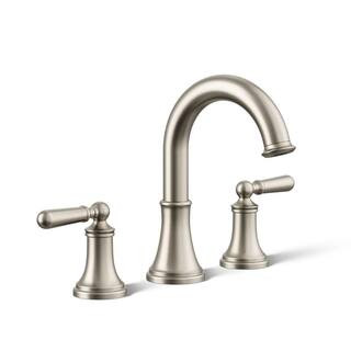 KOHLER Capilano 8 in. Widespread 2-Handle Bathroom Faucet in Vibrant Brushed Nickel K-R30582-4D-B... | The Home Depot