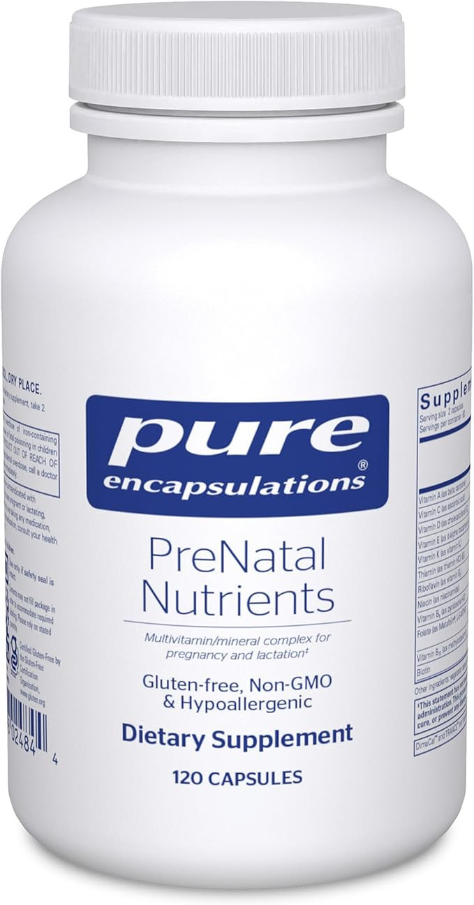 Pure Encapsulations PreNatal Nutrients - for Pregnancy & Lactation - Aids Energy & DNA Developmen... | Amazon (US)