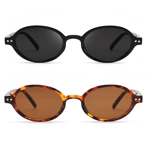FEISEDY Sunglasses UV400 Protection for Women Men, Classic Retro Trendy Oval Small Frame Shades For Driving Fishing B1584 | Amazon (US)