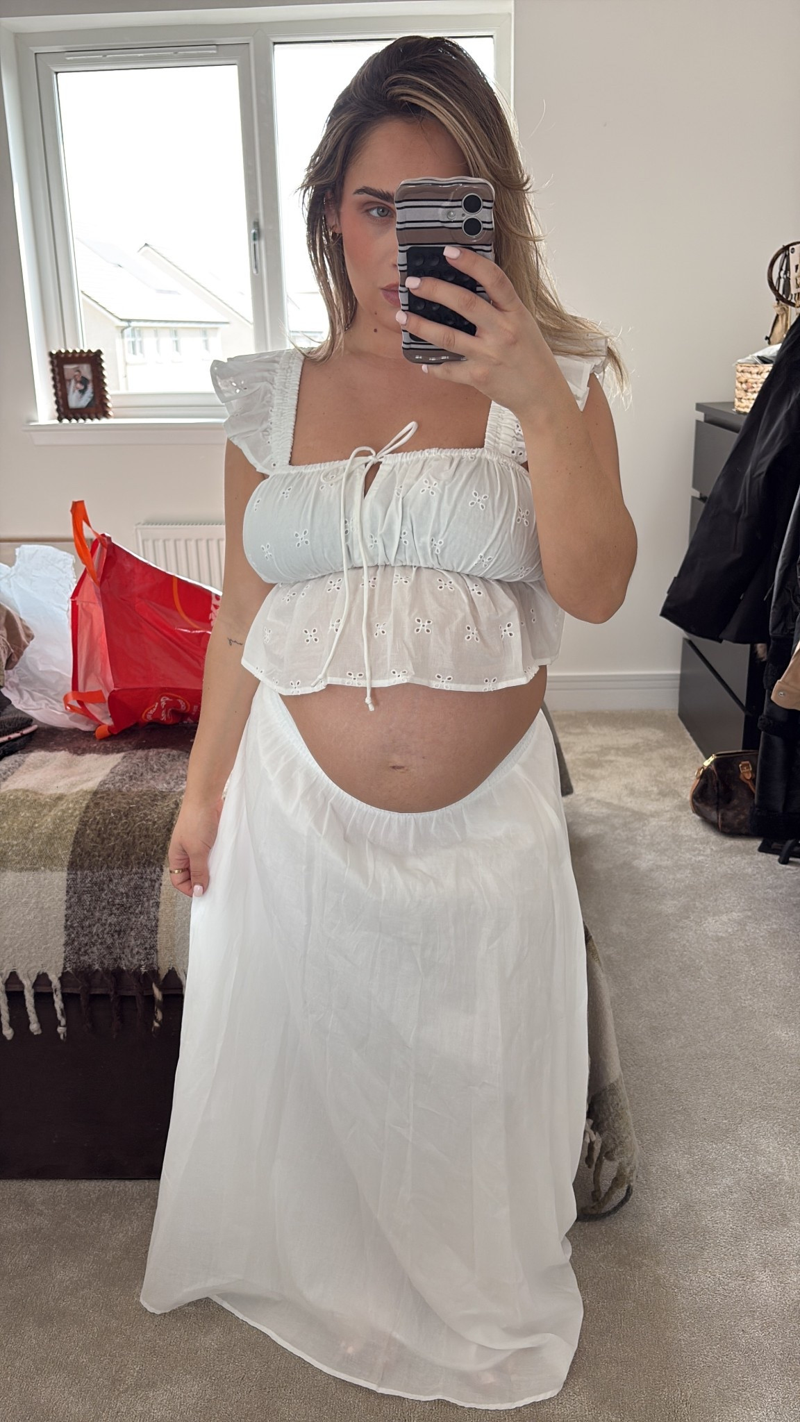 White summer outfit 🪿 

#LTKspring #LTKuk #LTKmaternity