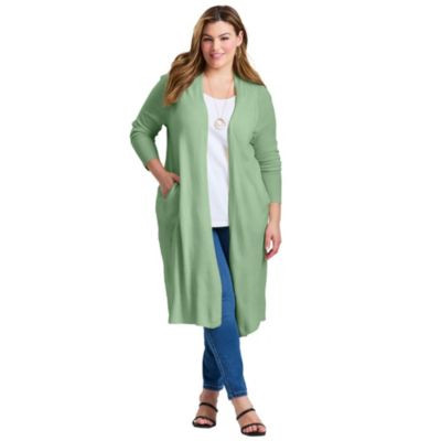 Avenue Women's Plus Size Raglan Sleeve Duster Cardigan - Sky blue | Macy's