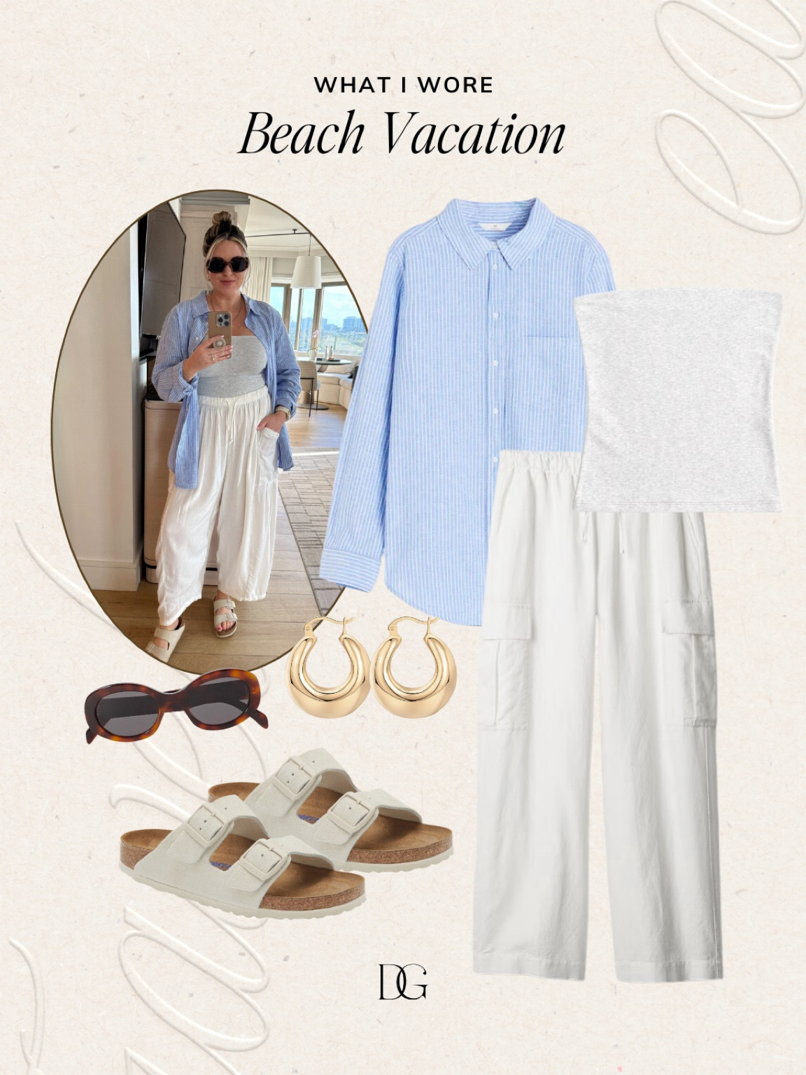 What I wore: Beach vacation〰️  Vacation outfits, resort wear, resort wear 2024, resortwear, vacation accessories, resort wear accessories, beach jewelry, trendy sunglasses, designer sunglasses, beach sandals, vacation sandals, vacation shoes, casual beach outfit

#LTKtravel #LTKstyletip