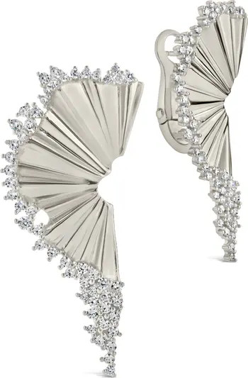 Angelina CZ Fan Statement Earrings | Nordstrom Rack