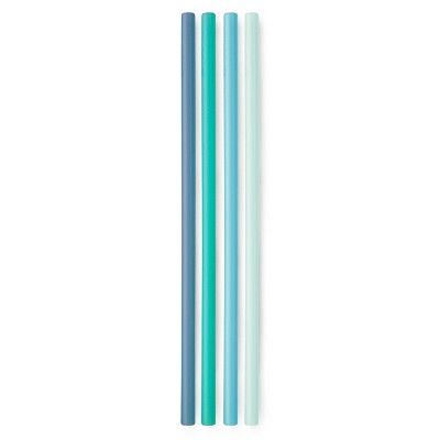 GoSili 10.5" 4pk Silicone  Reusable Straws Cool Ombre | Target