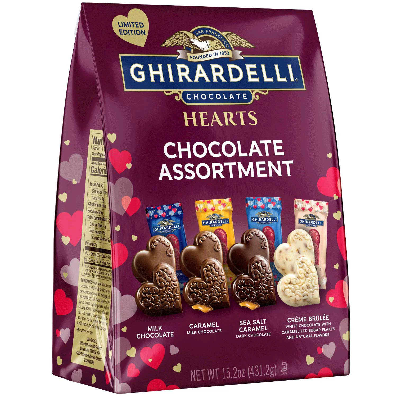 Ghirardelli Chocolate Assortment Hearts 15.2 oz. | Sam's Club