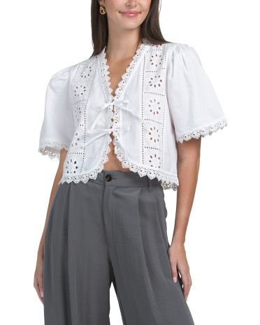 Eyelet Top | TJ Maxx