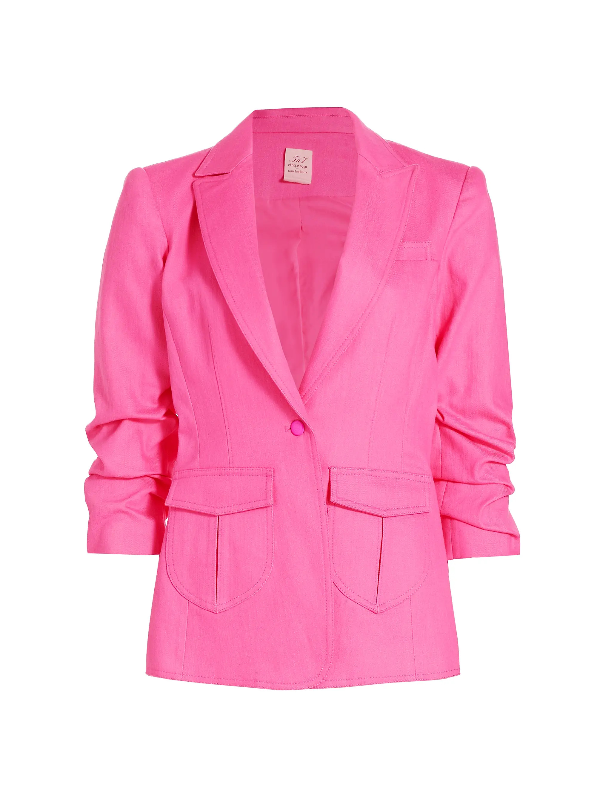 Louisa Peak Stretch Denim Blazer | Saks Fifth Avenue