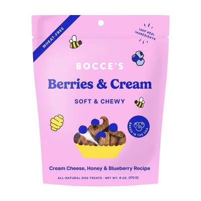 Bocce's Bakery Berry Cream Soft and Chewy Dog Treats - 6oz | Target