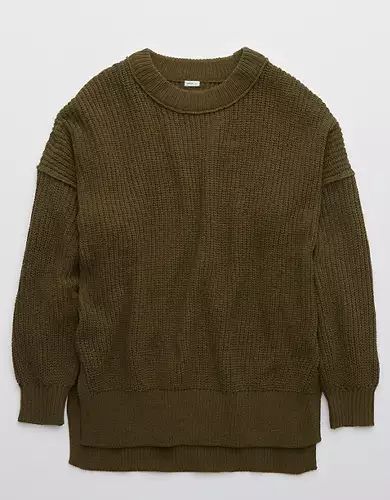 Aerie Chenille Oversized Sweater | American Eagle Outfitters (US & CA)