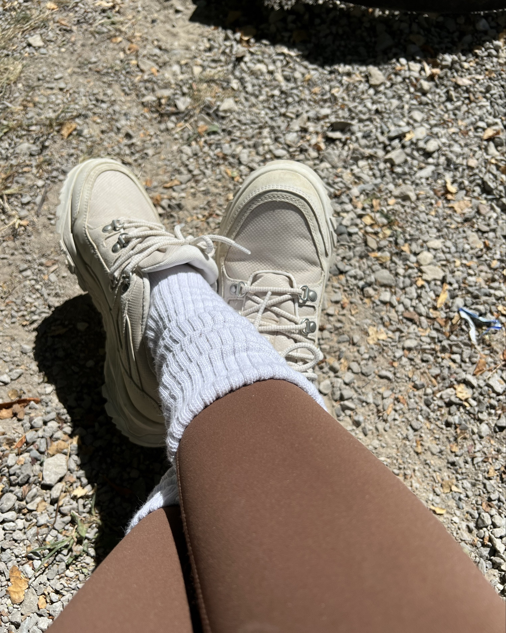 Fall vibes, fitness, and a little adventure 🍂💪 Loving this combo of brown leggings, tall white socks, and my trusty Timberland hiking shoes for those active fall days. Whether I'm out for a hike or hitting a quick outdoor workout, this fit keeps me comfy and stylish. Tap to shop and bring the fall activewear inspo to your wardrobe! #FallActivewear #FitnessGoals #HikingStyle #Timberland #LTKfit

#LTKFitness #LTKxPrimeDay #LTKActive