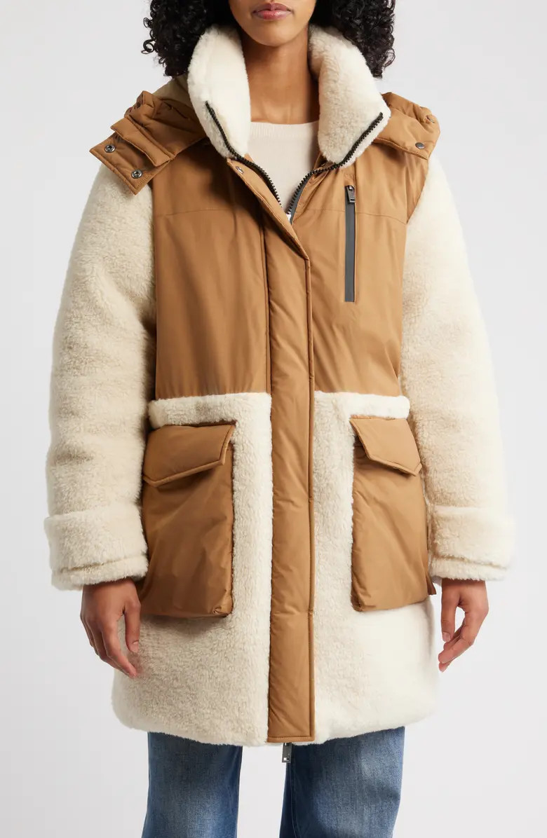Kaysin Fleece Trim Down Parka | Nordstrom
