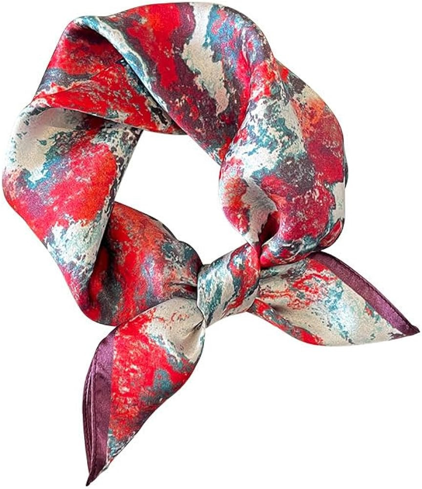 MEISEE Mulberry Silk Scarfs Women Small Square Scarf 21" x 21" Breathable Lightweight Neckerchief... | Amazon (US)