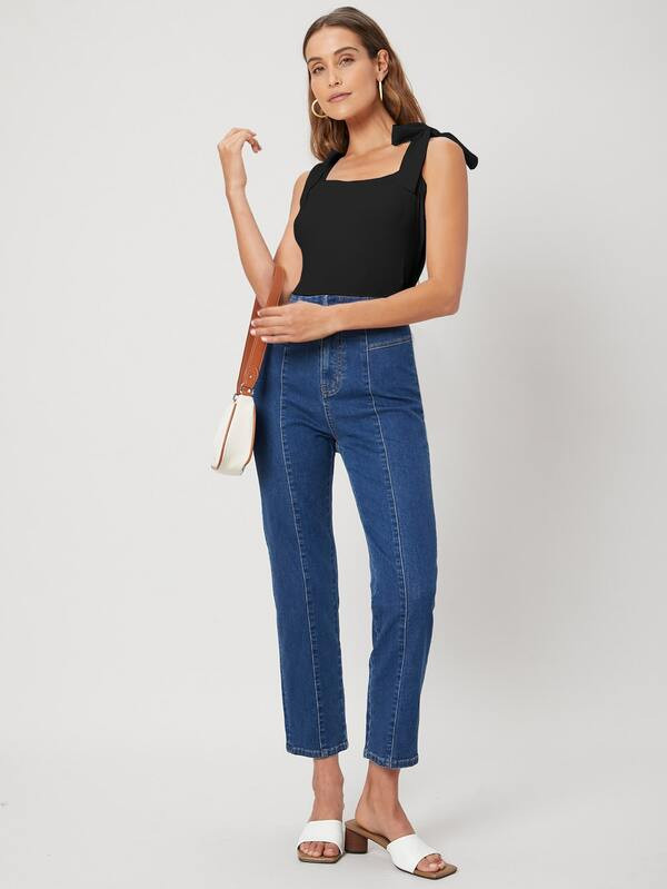 MOTF PREMIUM VISCOSE KNOTTED CAMI BODYSUIT
   SKU: sS2103300026950501      
          (1440 Revie... | SHEIN