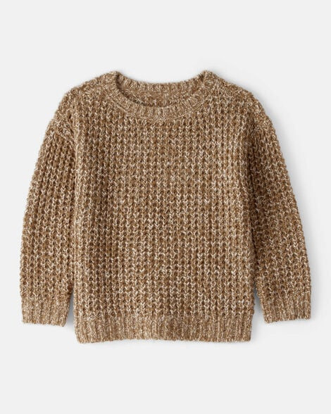 Toddler Boy Textured Sweater - Khaki | Carter's Inc