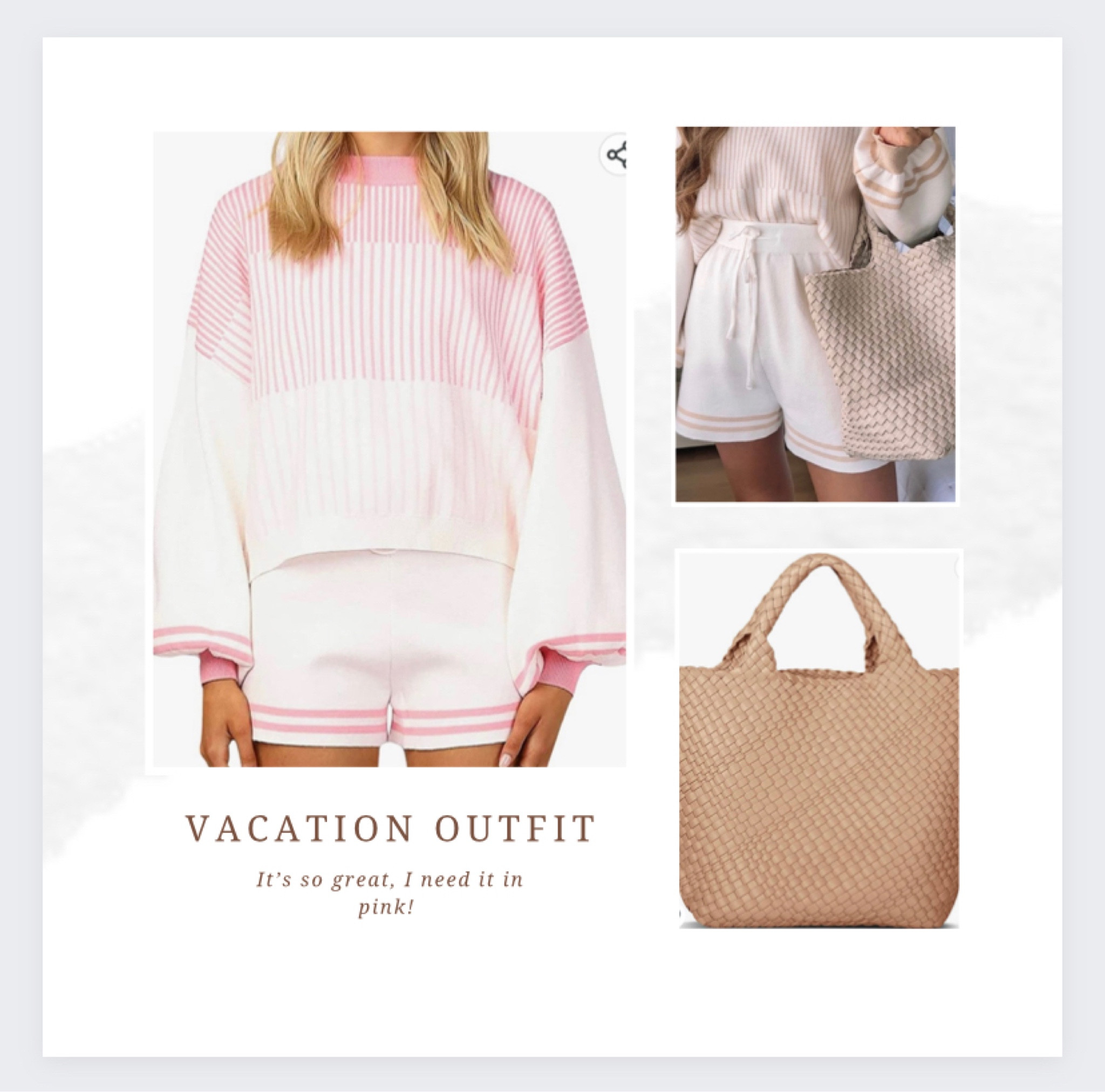 Vacation outfit * Lounge Wear * Casual Chic * Women’s Two Piece * Summer Outfit * Spring Outfit 