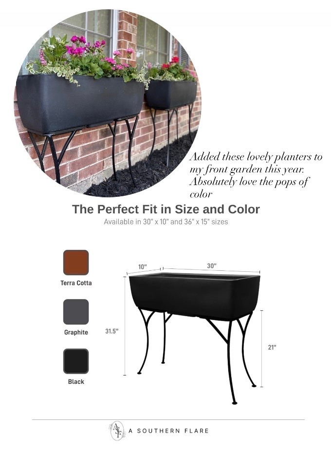 Added these lovely planters to my front garden this year. Absolutely love the pops of color/ Planters