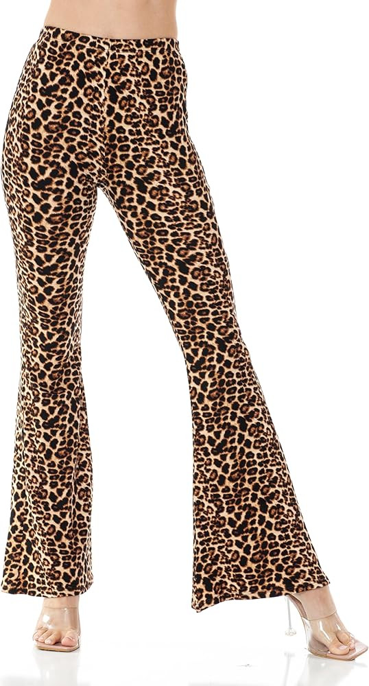 Women's Premium Flare Legging Yoga Pants Palazzo Pants Form Fitting Comfty High Waist Bell Bottom... | Amazon (US)