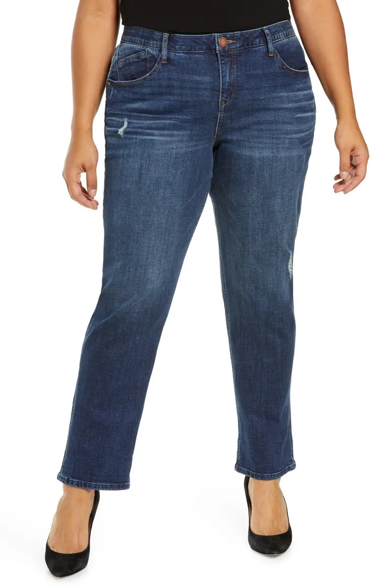 'Ab'Solution Cuffed Girlfriend Jeans | Nordstrom
