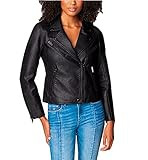 [BLANKNYC] womens Moto Jacket, Onyx, Small US | Amazon (US)